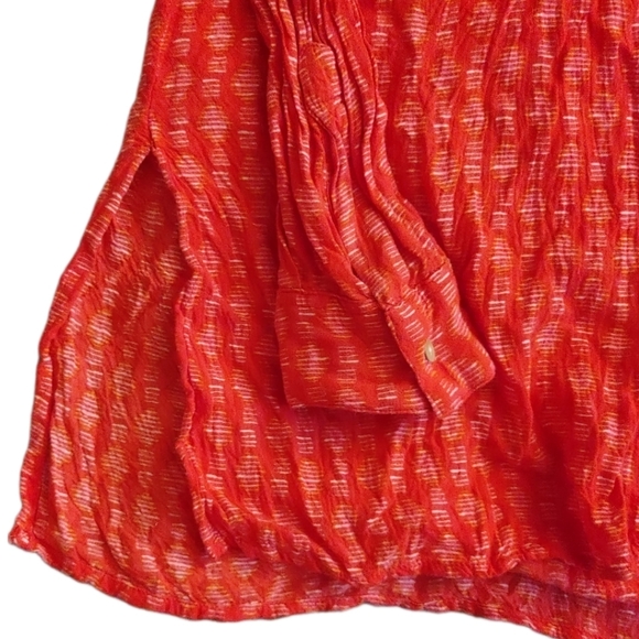 RockFlowerPaper Bright Pink Crinkle Shirt - Medium - Picture 4 of 6